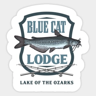 BLUE CAT LODGE Sticker